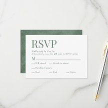 Eukalyptus Green Scan QR Code Wahlgericht Hochzeit