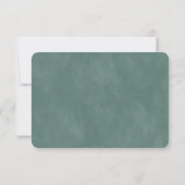 Eukalyptus Green Wedding Meal Choice RSVP Card (Rückseite)