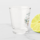 Eukalyptus Green Wedding Schnapsglas (Links)