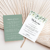 Eukalyptus Green Wedding Welcome Letter