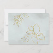 Eukalyptus Greenerage Botanische Hochzeit Einladung (Rückseite)