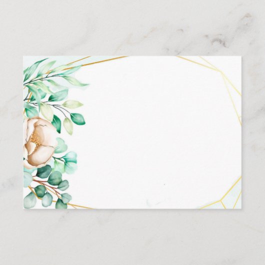 Eukalyptus Greenerage Foliage Begleitkarte (Rückseite)