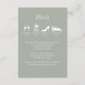 Eukalyptus Greenerage Foliage Einfache Details Begleitkarte (Vorderseite)