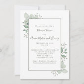 Eukalyptus Greenerage Foliage Probe Dinner Einladung (Vorderseite)