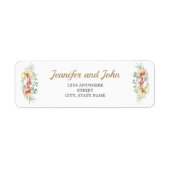 Eukalyptus Greenerage Foliage Wedding Rücksendeadr (Vorne)