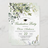 Eukalyptus Greeneration Graduation Party Einladung (Vorne/Hinten)