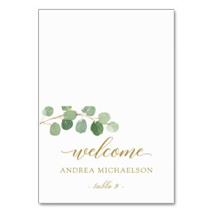 Eukalyptus Greenerding Place / Name Cards Tischnummer