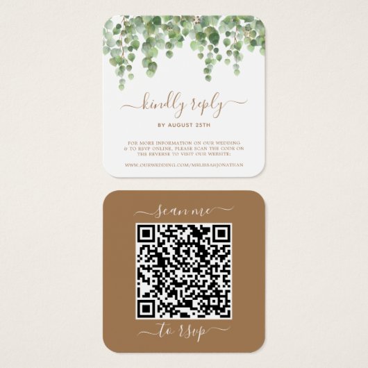 Eukalyptus Greenerding Website für Hochzeiten QR C (Vorne & Hinten)