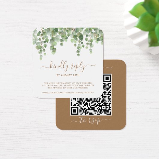 Eukalyptus Greenerding Website für Hochzeiten QR C (Schreibtisch)