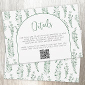 Eukalyptus Greenerding Wedding Details QR Code Kar RSVP Karte
