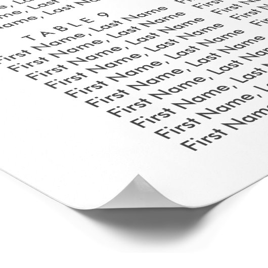 Eukalyptus Greenerena Garden Brautparty Sitzplatz Poster (Ecke)