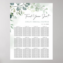 Eukalyptus Greenerena Garden Brautparty Sitzplatz Poster