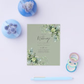 Eukalyptus Greenerenerage Foliage Wedding Flyer (Einzeln)