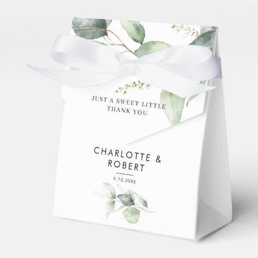 Eukalyptus Greenerenerity Wedding Vielen Dank Geschenkschachtel (Vorderseite)