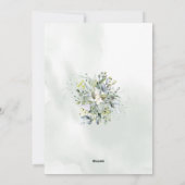 Eukalyptus greenerenertea Baby Dusche Einladung (Rückseite)