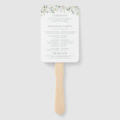 Eukalyptus Greenerenery Blätter Boho Wedding Progr Fächer (Rückseite)