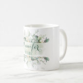 Eukalyptus Greenerenery Blätter Custom Bridesmaid  Kaffeetasse (VorderseiteRechts)