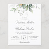 Eukalyptus Greenerenery Blätter Elegant Wedding (Vorderseite)