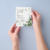 Eukalyptus Greenerenery Blätter Emerald Wedding Flyer (Gruppe)