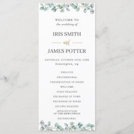 Eukalyptus Greenerenery Blätter Gold Wedding Progr Programm