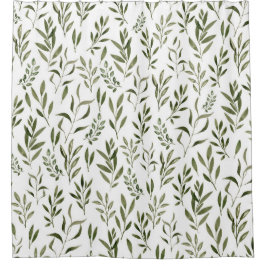 Eukalyptus Greenerenery-Blätter Muster Duschvorhang