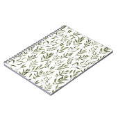 Eukalyptus Greenerenery-Blätter Muster Notizblock (Linke Seite)