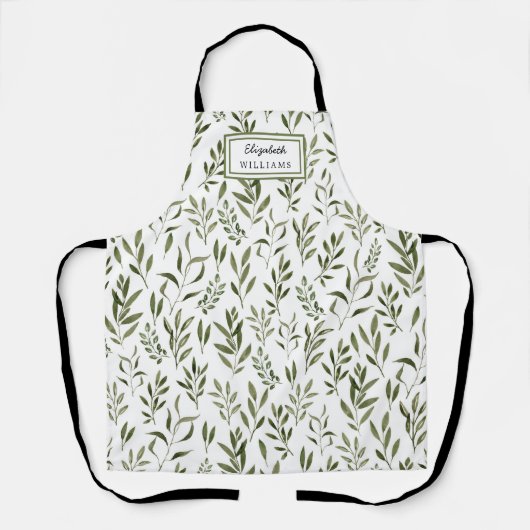 Eukalyptus Greenerenery-Blätter Muster Schürze (Vorderseite)
