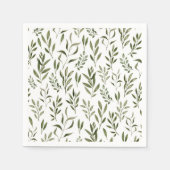 Eukalyptus Greenerenery-Blätter Muster Serviette (Vorderseite)