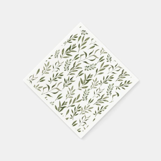 Eukalyptus Greenerenery-Blätter Muster Serviette (Ecke)