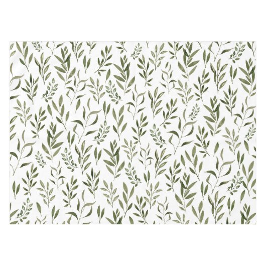 Eukalyptus Greenerenery-Blätter Muster Tischdecke (Vorderseite (Horizontal))