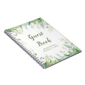Eukalyptus Greenerenery Blätter Wedding Guest Book Notizblock (Rechte Seite)