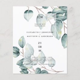 Eukalyptus Greenerenery Blätter Wedding Invites