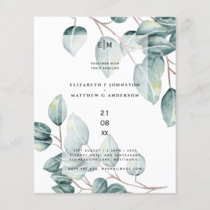 Eukalyptus Greenerenery Blätter Wedding Invites