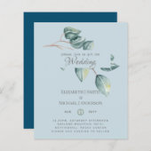 Eukalyptus Greenerenery Blätter Wedding Invites (Vorne/Hinten)