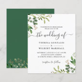 Eukalyptus Greenerenery Blätter Wedding Invites (Vorne/Hinten)