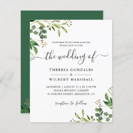 Eukalyptus Greenerenery Blätter Wedding Invites