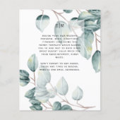 Eukalyptus Greenerenery Blätter Wedding Invites (Vorderseite)