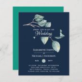 Eukalyptus Greenerenery Blätter Wedding Invites (Vorne/Hinten)