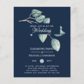 Eukalyptus Greenerenery Blätter Wedding Invites (Vorderseite)