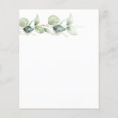 Eukalyptus Greenerenery Couples Baby Dusche (Rückseite)