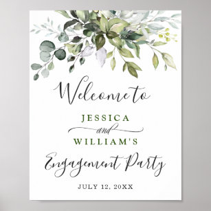 Eukalyptus Greenerenery Engagement Party Poster