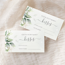 Eukalyptus Greenerenery Guess Wie viele Kisses Gam Begleitkarte