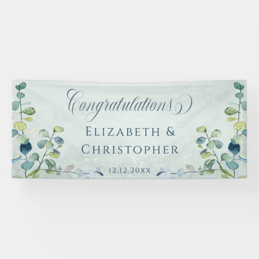 Eukalyptus Greenerenery Herzlichen Glückwunsch Hoc Banner (Horizontal)