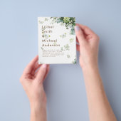 Eukalyptus Greenerenery Leaf Botanische Hochzeit Flyer (Gruppe)