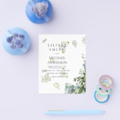 Eukalyptus Greenerenery Leaf Botanische Hochzeit Flyer (Einzeln)