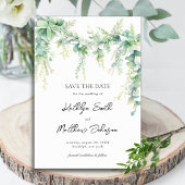 Eukalyptus Greenerenery Script Modern Garden Weddi Save The Date