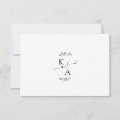 Eukalyptus Greenerenery Script Wedding RSVP (Rückseite)
