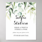 Eukalyptus Greenerie Bahnhof Selfie Poster (Vorne)