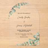 Eukalyptus Greenerity Acryleinladungen (Vorderseite)