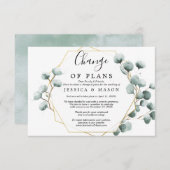 Eukalyptus Greenerity - Ankündigung einer Hochzeit (Vorne/Hinten)